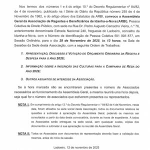 Assembleia Geral - Convocatória